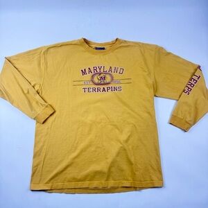 Vintage Jansport Maryland Terrapins Gold Long Sleeve Shirt